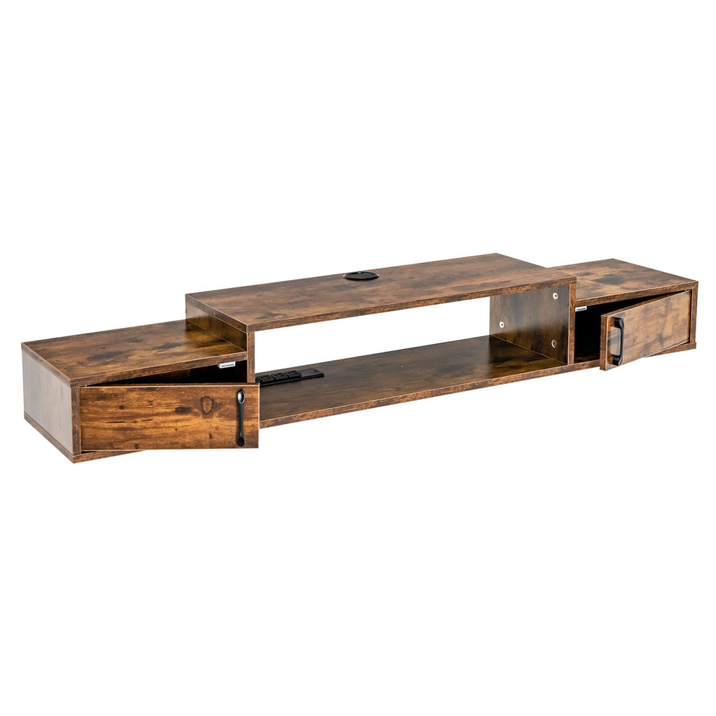 55 Inches Floating TV Stand with Power Outlet