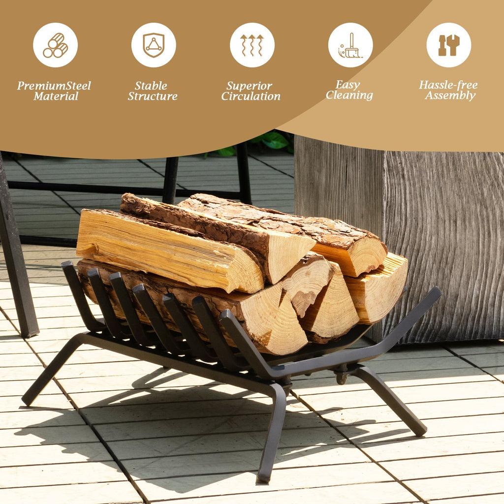 31/25/18 Inch Fireplace Grate for Outdoor Fire Pit