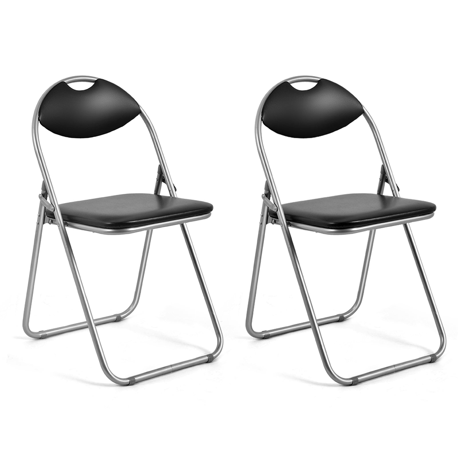 2/4/6 Pieces Portable Folding Dining Chairs Set with Carrying Handles