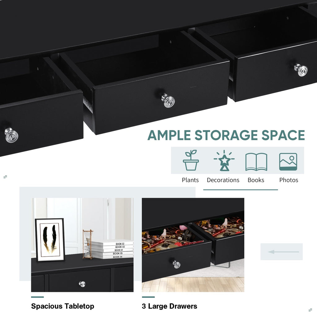 Hall table Side Table w/ 3 Drawers