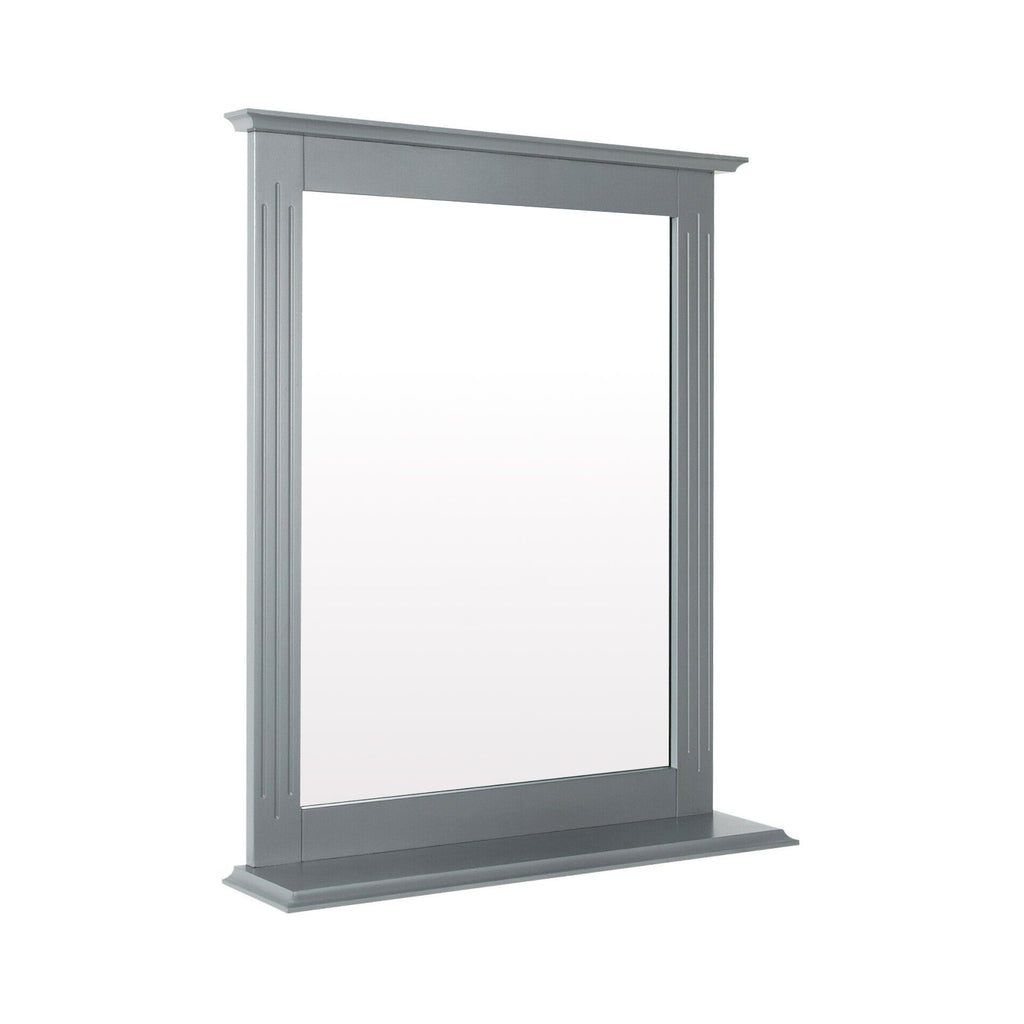 Wall-Mounted Multipurpose Vanity Mirror with Shelf