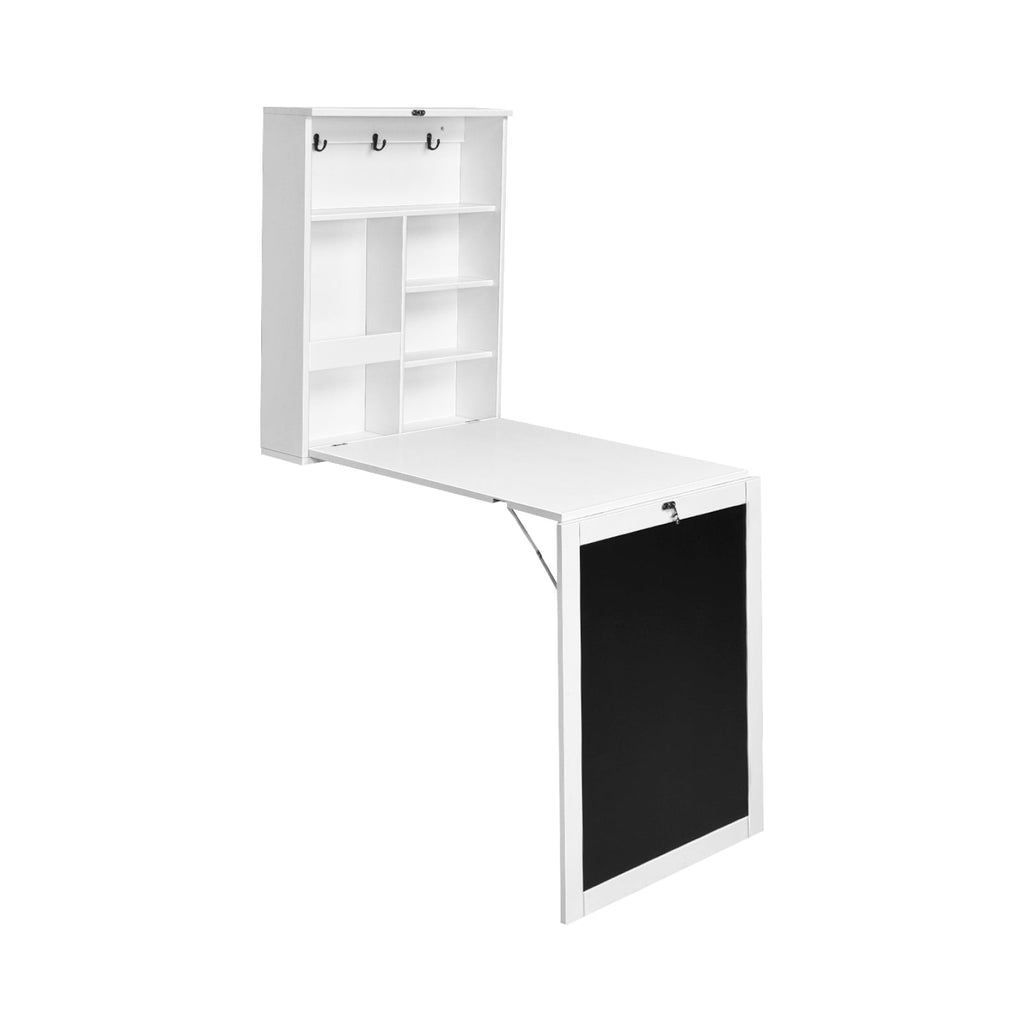 Convertible Wall Mounted Table with A Chalkboard