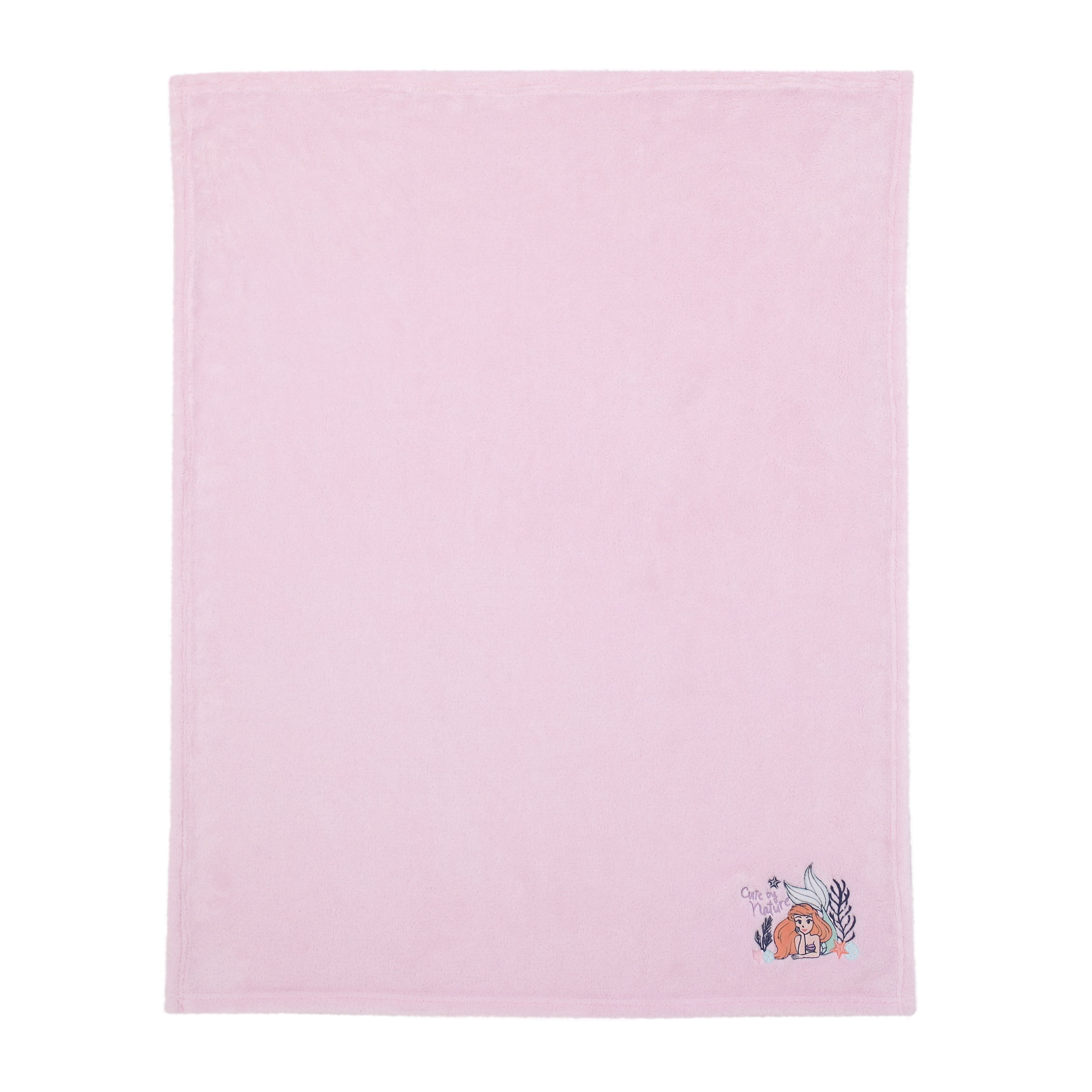 The Little Mermaid Pink Ariel Cute by Nature Super Soft Baby Blanket