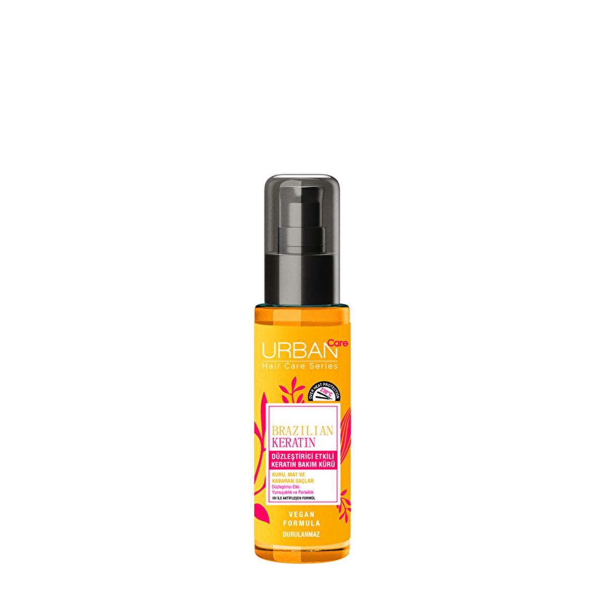 Urban Care Brazilian Keratin Hair Treatment - Nourishing, Smoothing, and Protecting Hair with Hydrolyzed Keratin and Natural Marula Oil