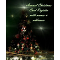 Annual Christmas Card Register with names & addresses - Paperback