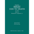 Ode to Death, H.144: Vocal score - Paperback