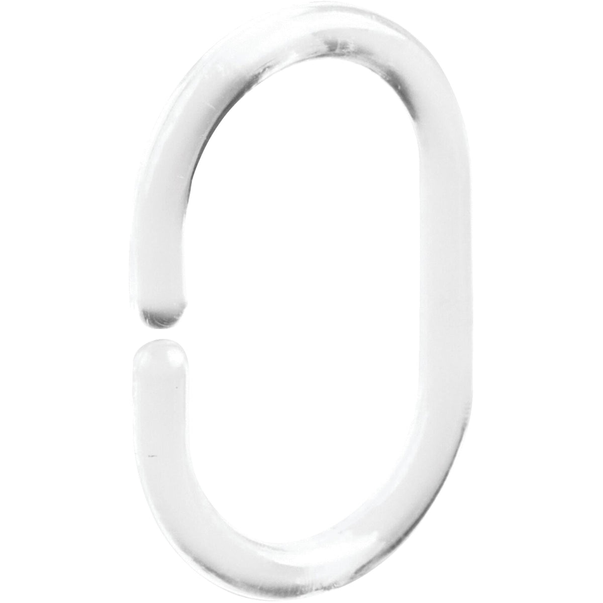 iDesign Clear Plastic Shower Curtain C-Hook (12-Count)