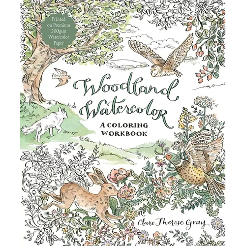 Woodland Watercolor: A Coloring Workbook - Paperback