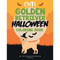 Cute Golden Retriever Halloween Coloring Book - Paperback