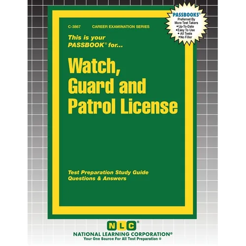 Watch, Guard and Patrol License - Paperback