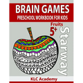Brain Games Preschool Workbook for Kids Fruits: (5+ Years) - Paperback