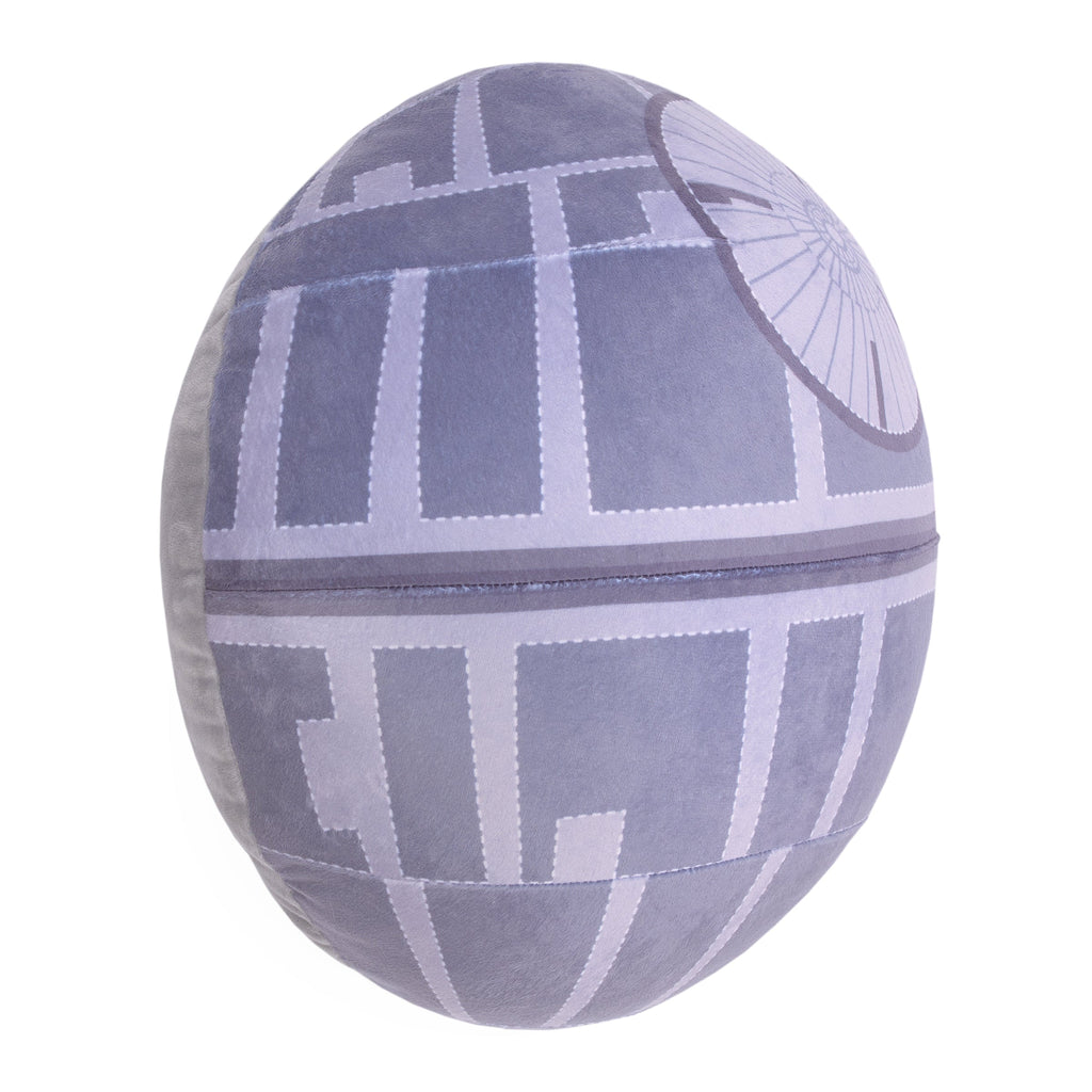 Star Wars Death Star Shaped Gray and White Plush Toddler Pillow