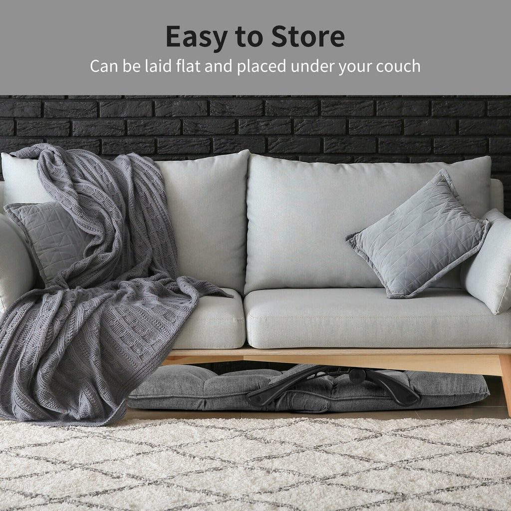14-Position Adjusting Lazy Sofa Chair with Waist Pillow and Armrests