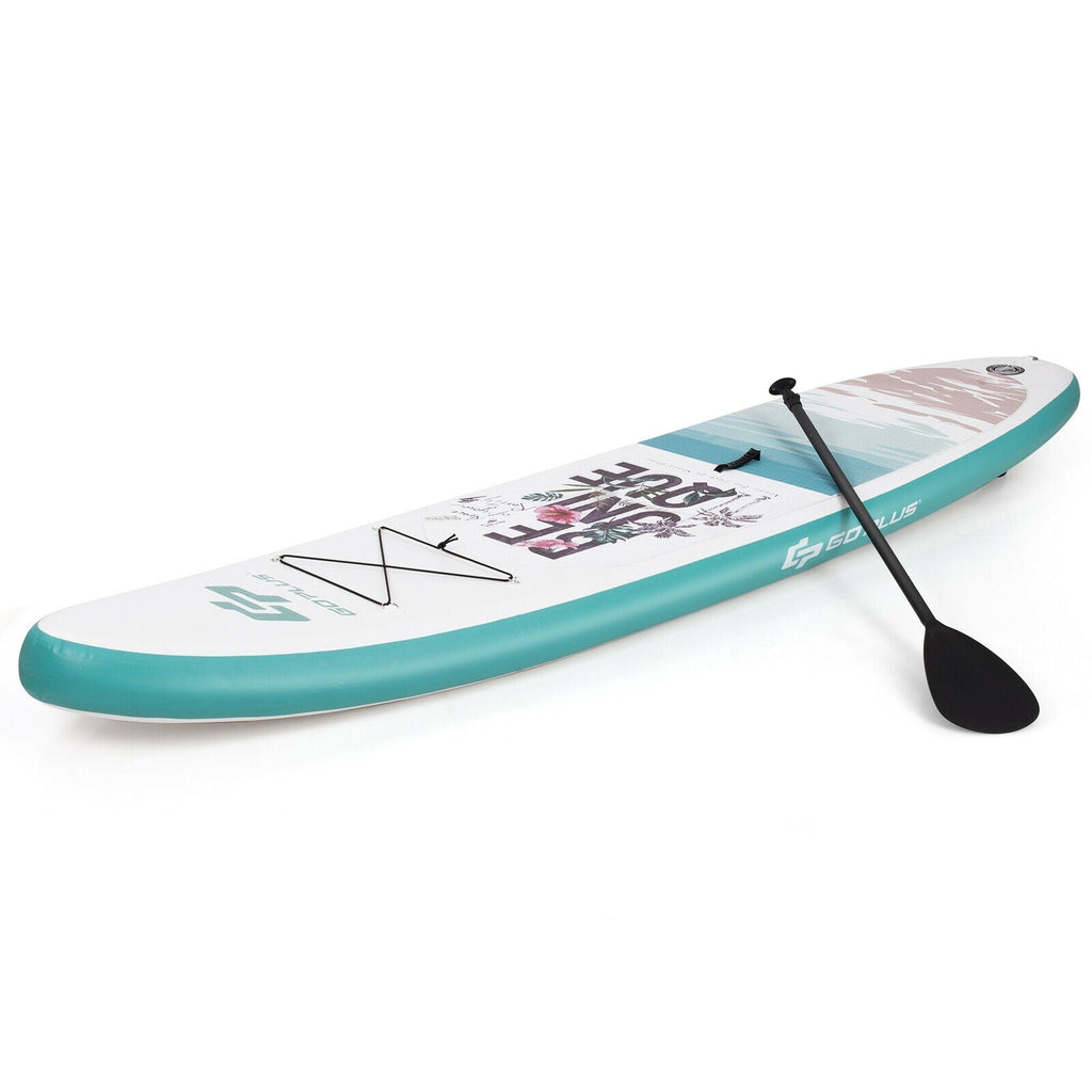 10.5 ft Inflatable Stand Up Paddle Board Surfboard with Aluminum Paddle Pump