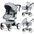 Folding Aluminum Infant Reversible Stroller with Diaper Bag