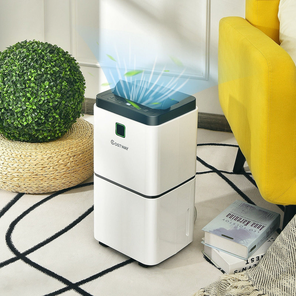 30 Pints 1500 Sq. ft Dehumidifier for Medium to Large Room with Indicator
