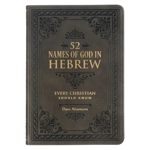 Gift Book 52 Hebrew Names of God Faux Leather - Leather