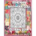 Bohemian Patchwork Quilt Coloring Book - Paperback