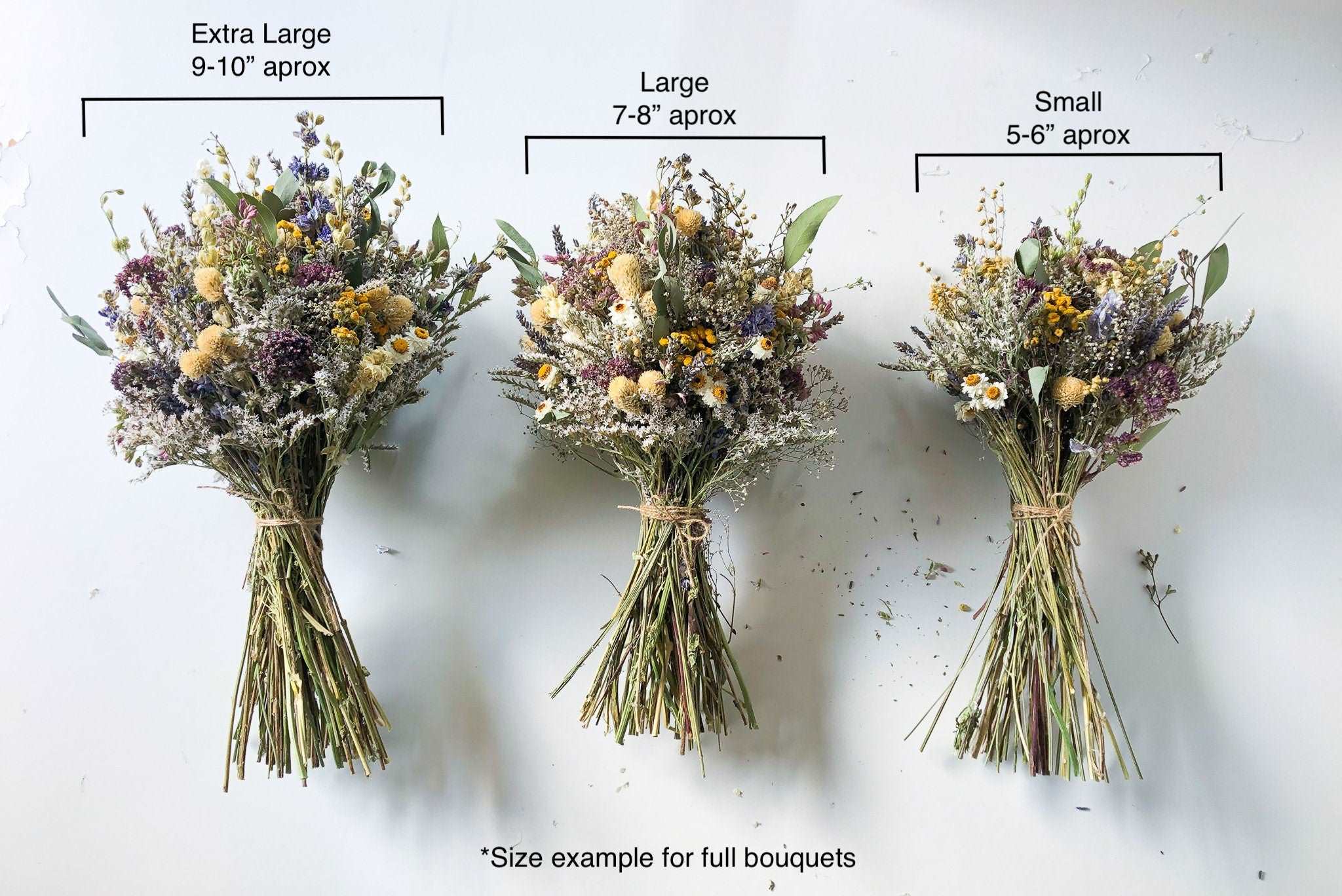 Blush Strawflower Dried Flowers Bouquet