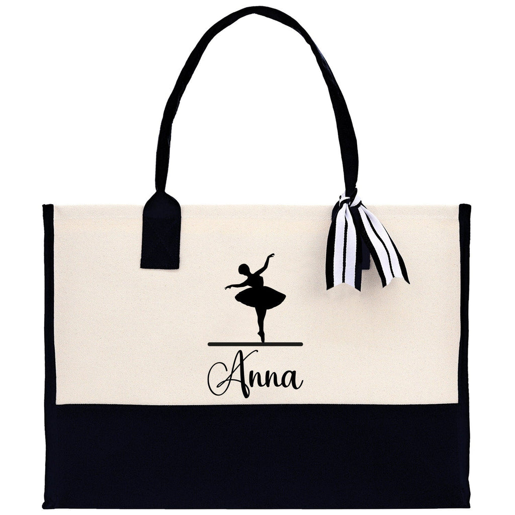 Dance Personalized Tote Bag Ballet Bag Gymnastic Bag Ballerina Bag Dancer Gift Dance Teacher Gift Dance Student Bag Custom for Women Girls
