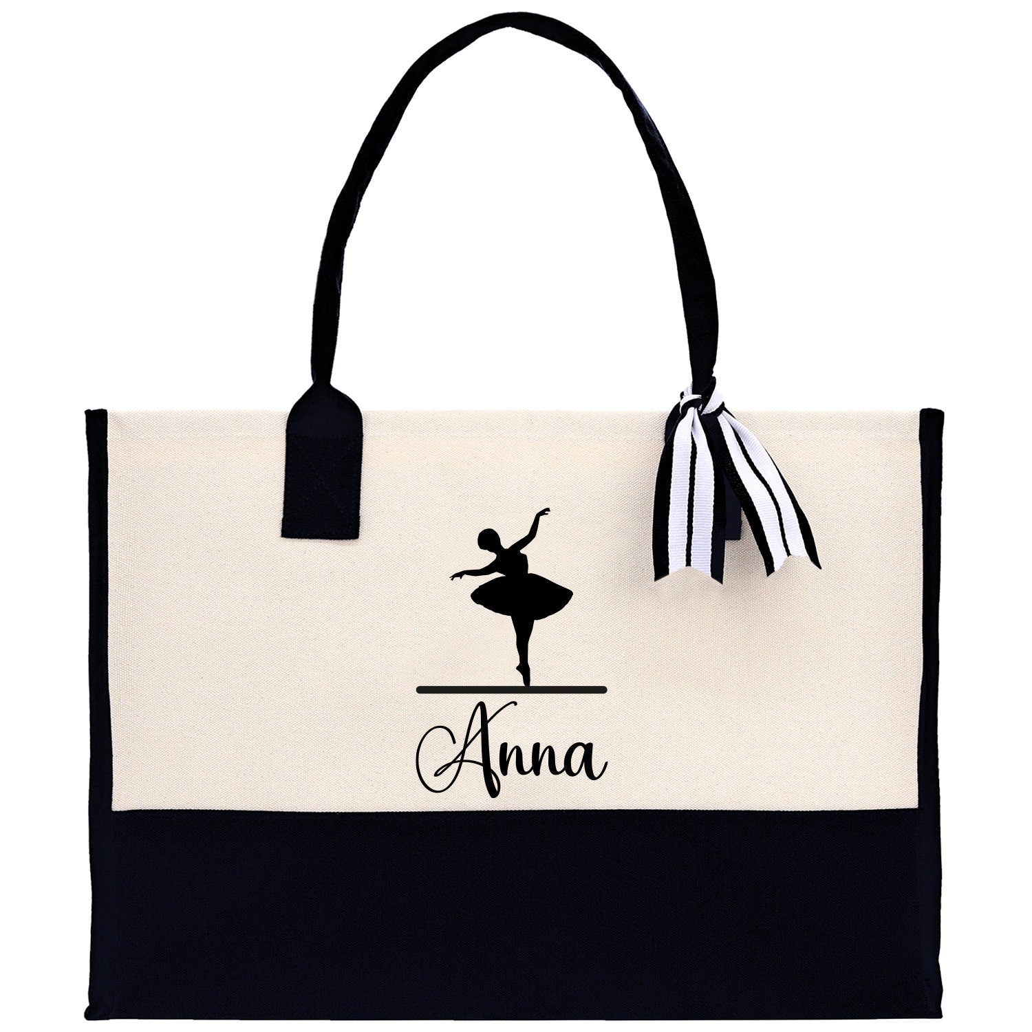 Dance Personalized Tote Bag Ballet Bag Gymnastic Bag Ballerina Bag Dancer Gift Dance Teacher Gift Dance Student Bag Custom for Women Girls