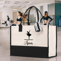 Dance Personalized Tote Bag Ballet Bag Gymnastic Bag Ballerina Bag Dancer Gift Dance Teacher Gift Dance Student Bag Custom for Women Girls