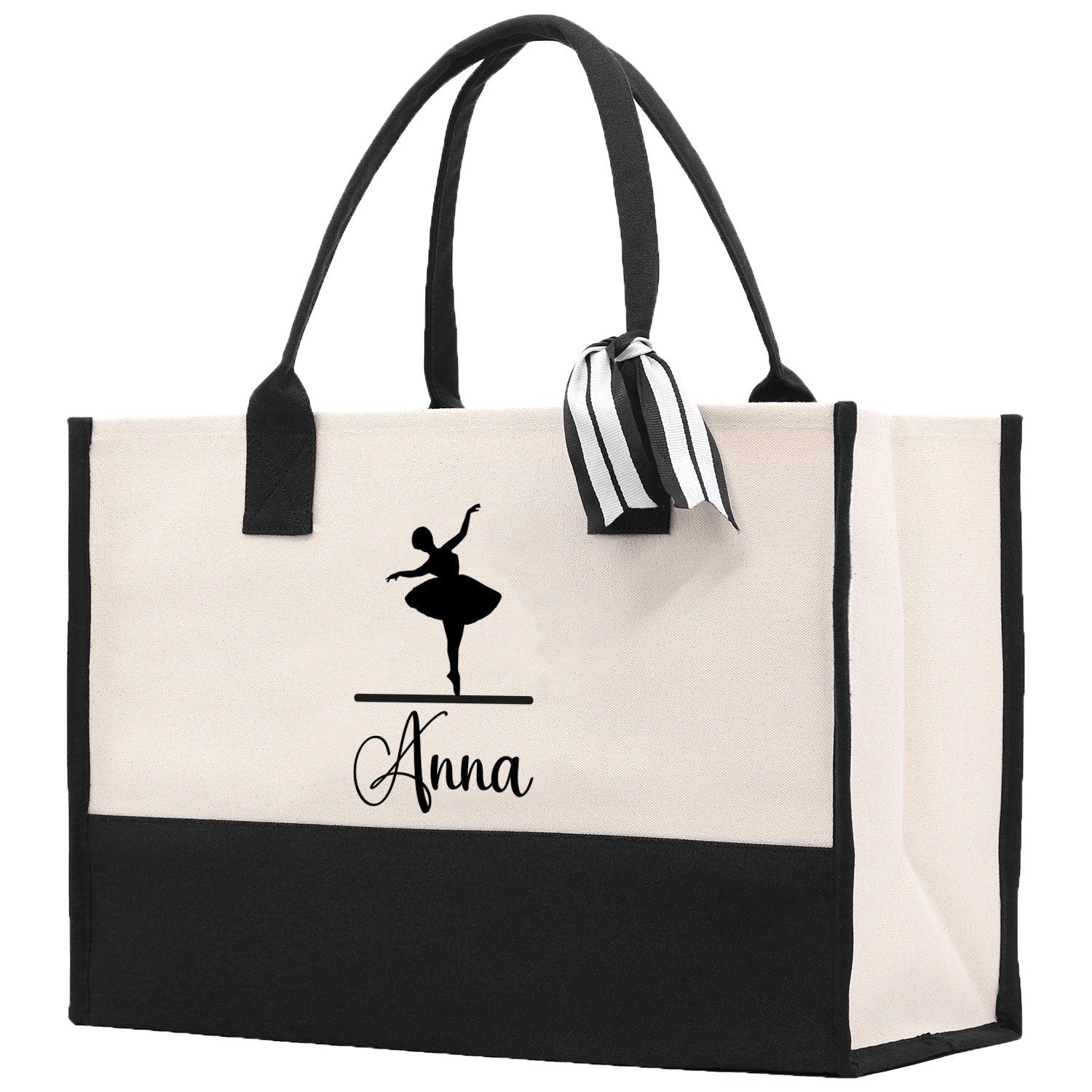 Dance Personalized Tote Bag Ballet Bag Gymnastic Bag Ballerina Bag Dancer Gift Dance Teacher Gift Dance Student Bag Custom for Women Girls
