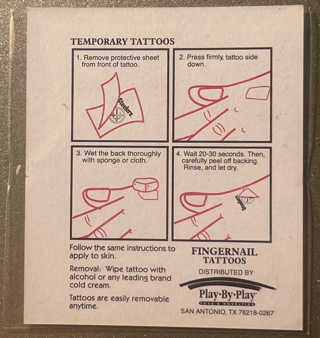 Vintage 1997 NFL Fingernail Tattoos San Francisco 49ers ⚾ It's Football Season!!!