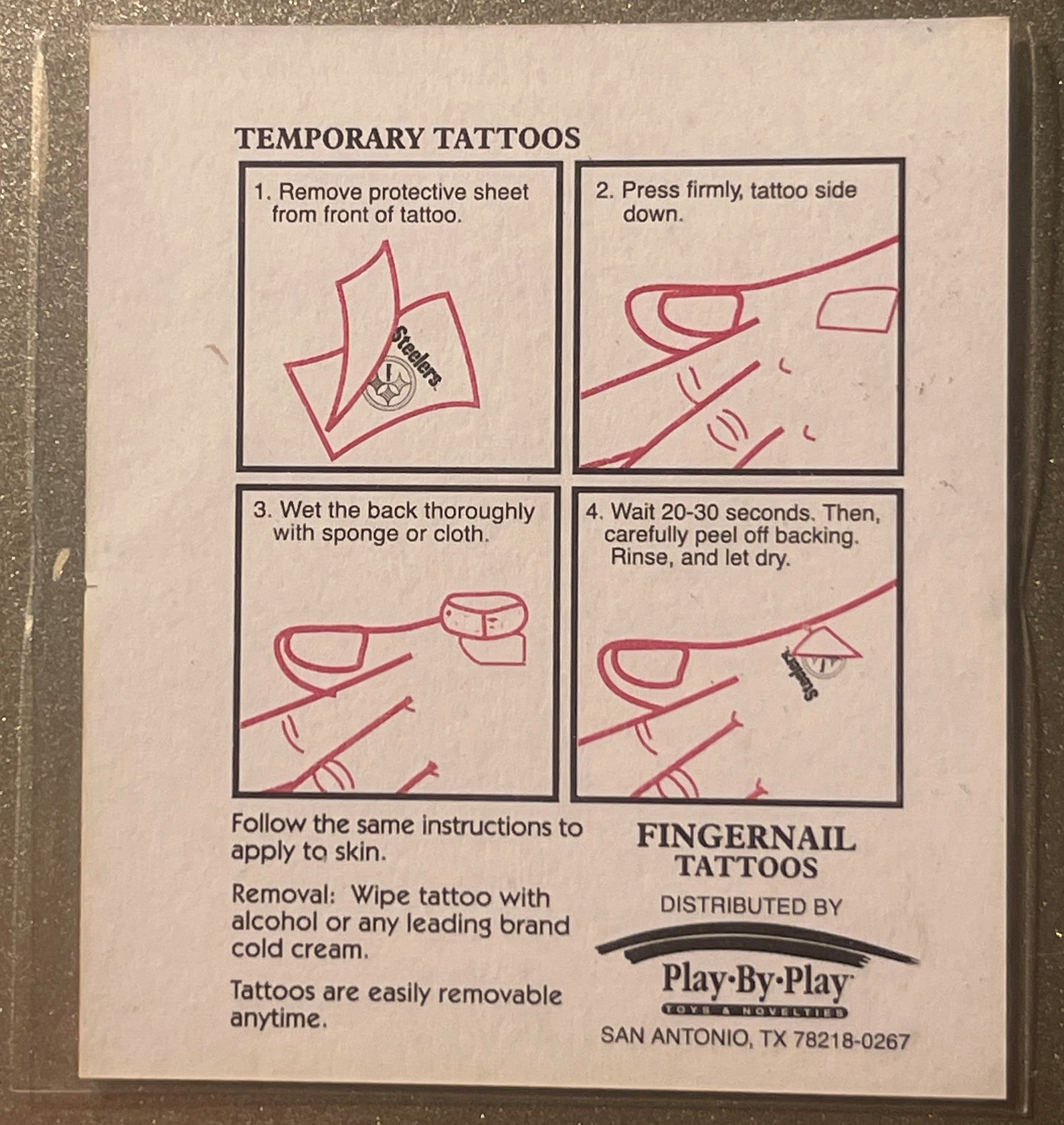 Vintage 1997 NFL Fingernail Tattoos San Francisco 49ers ⚾ It's Football Season!!!