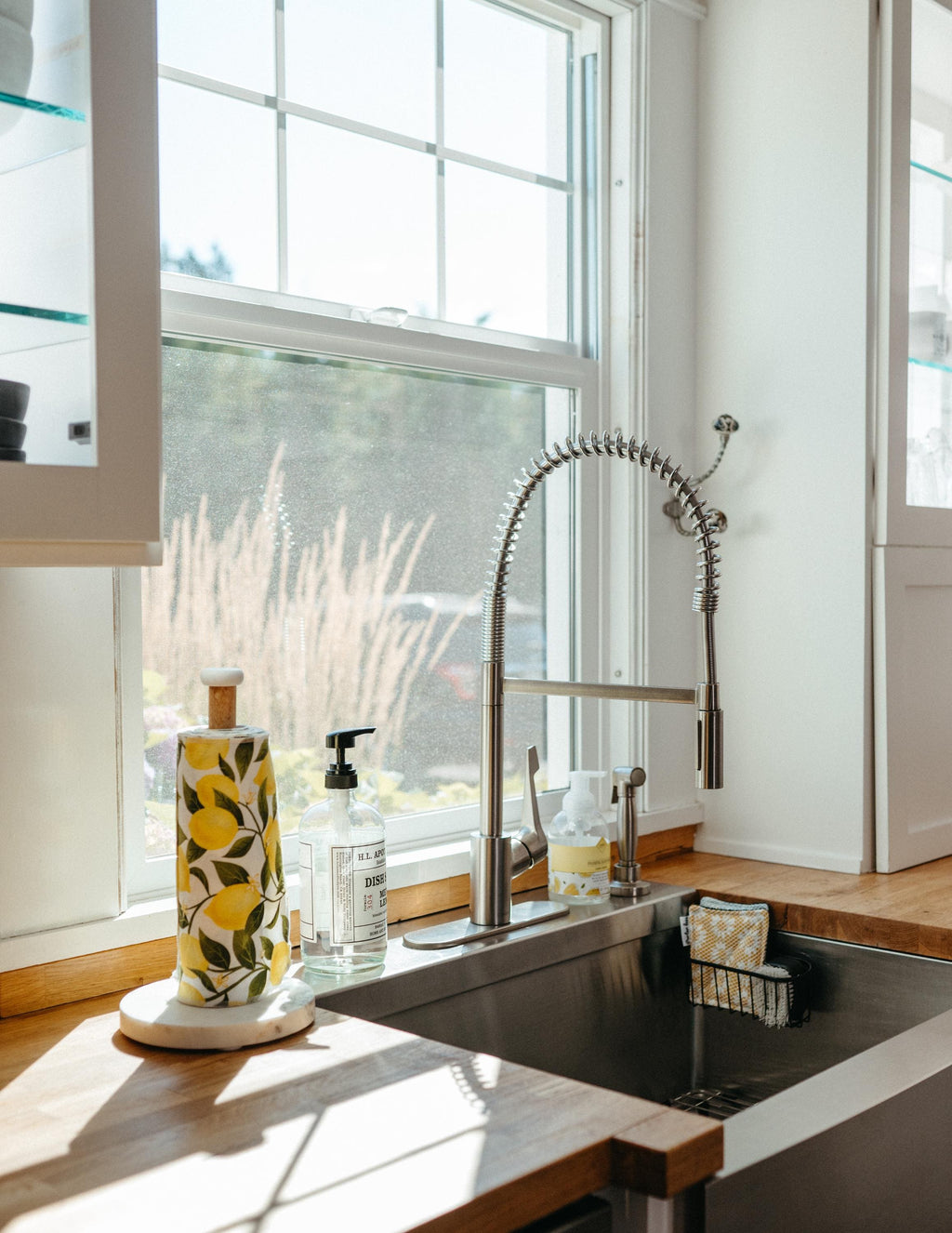 Reusable Paper Towels--Sage Green Gingham