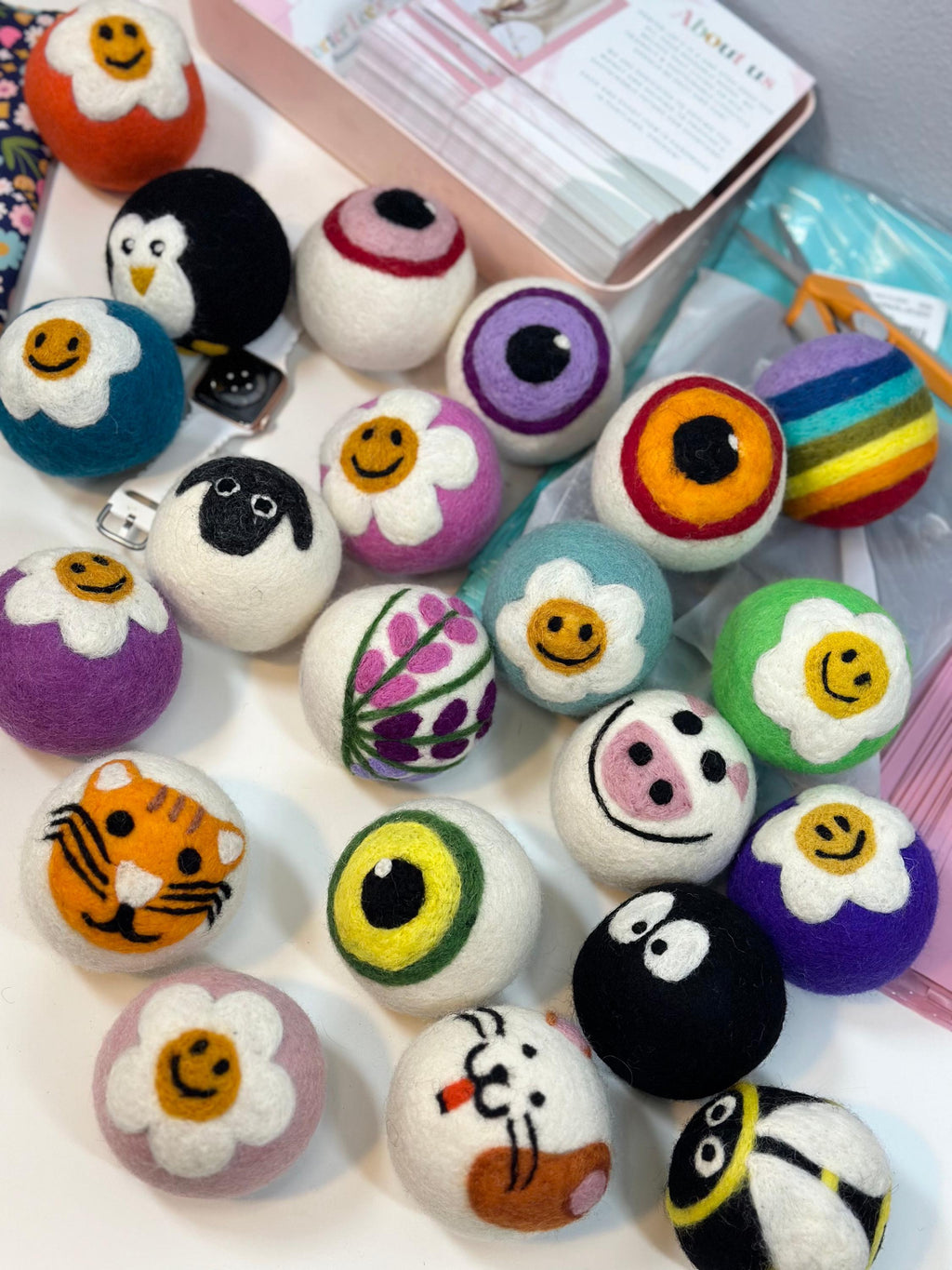 Organic Wool Dryer Balls--Koala