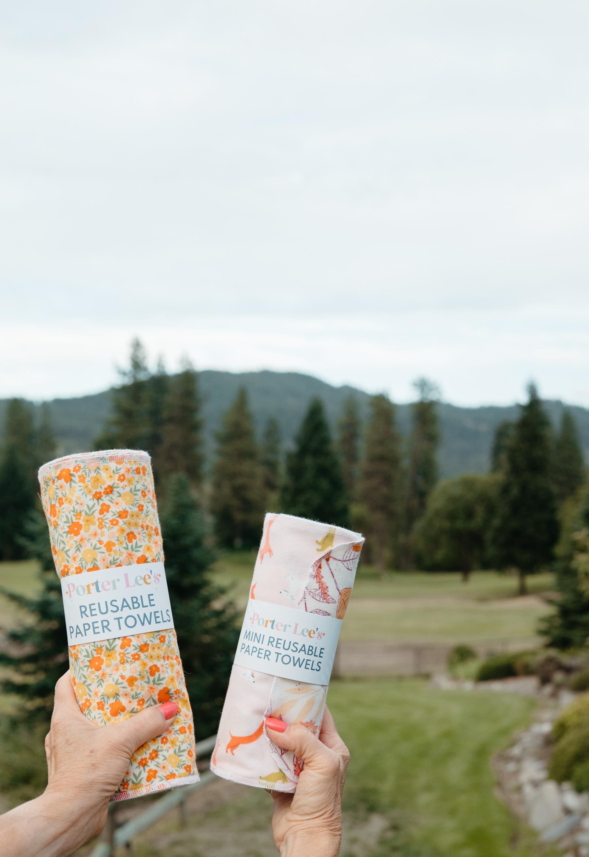 Reusable Paper Towels--Itsy Florals