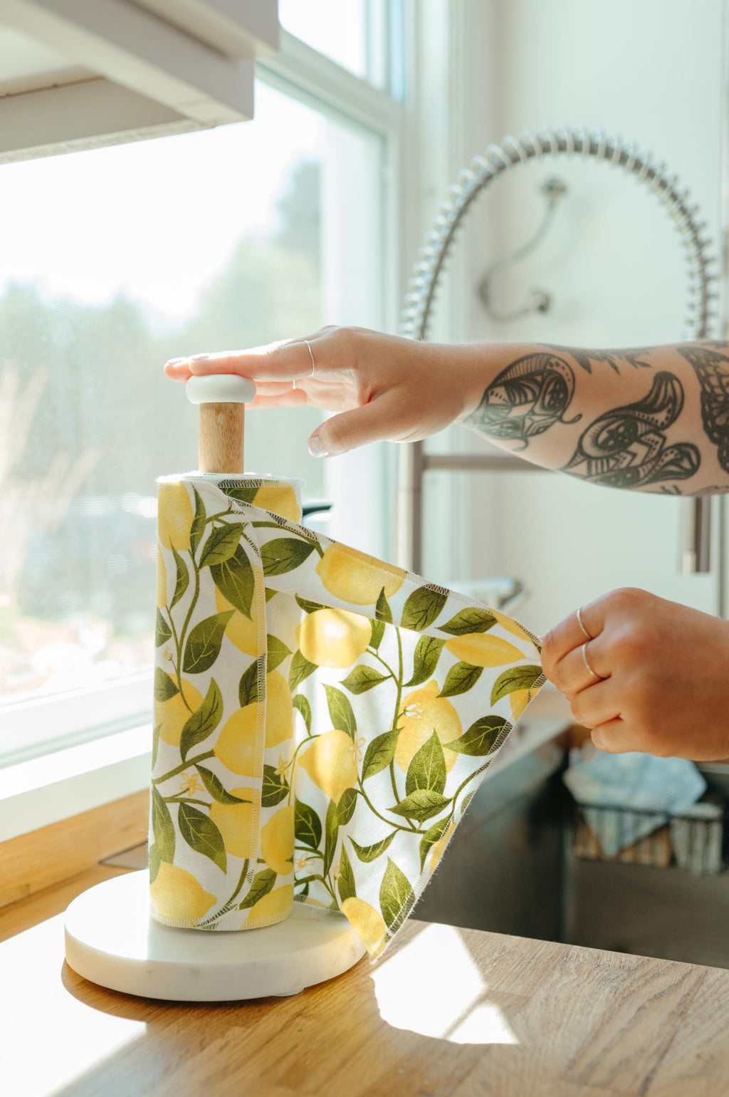 Reusable Paper Towels--Cherries