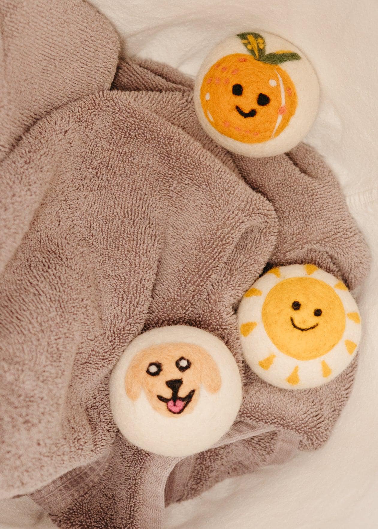 Organic Wool Dryer Balls--Gracie the Cat