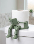 3D Printed Robot Toilet Paper Holder | Articulated Reading Man Bathroom Decor