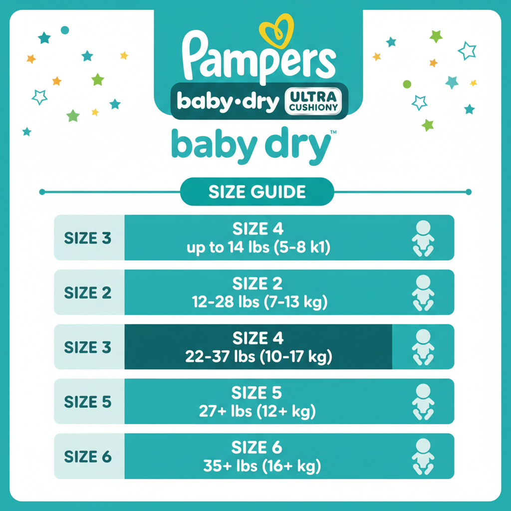 Pampers Baby-Dry Diapers Size 4 92 Count
