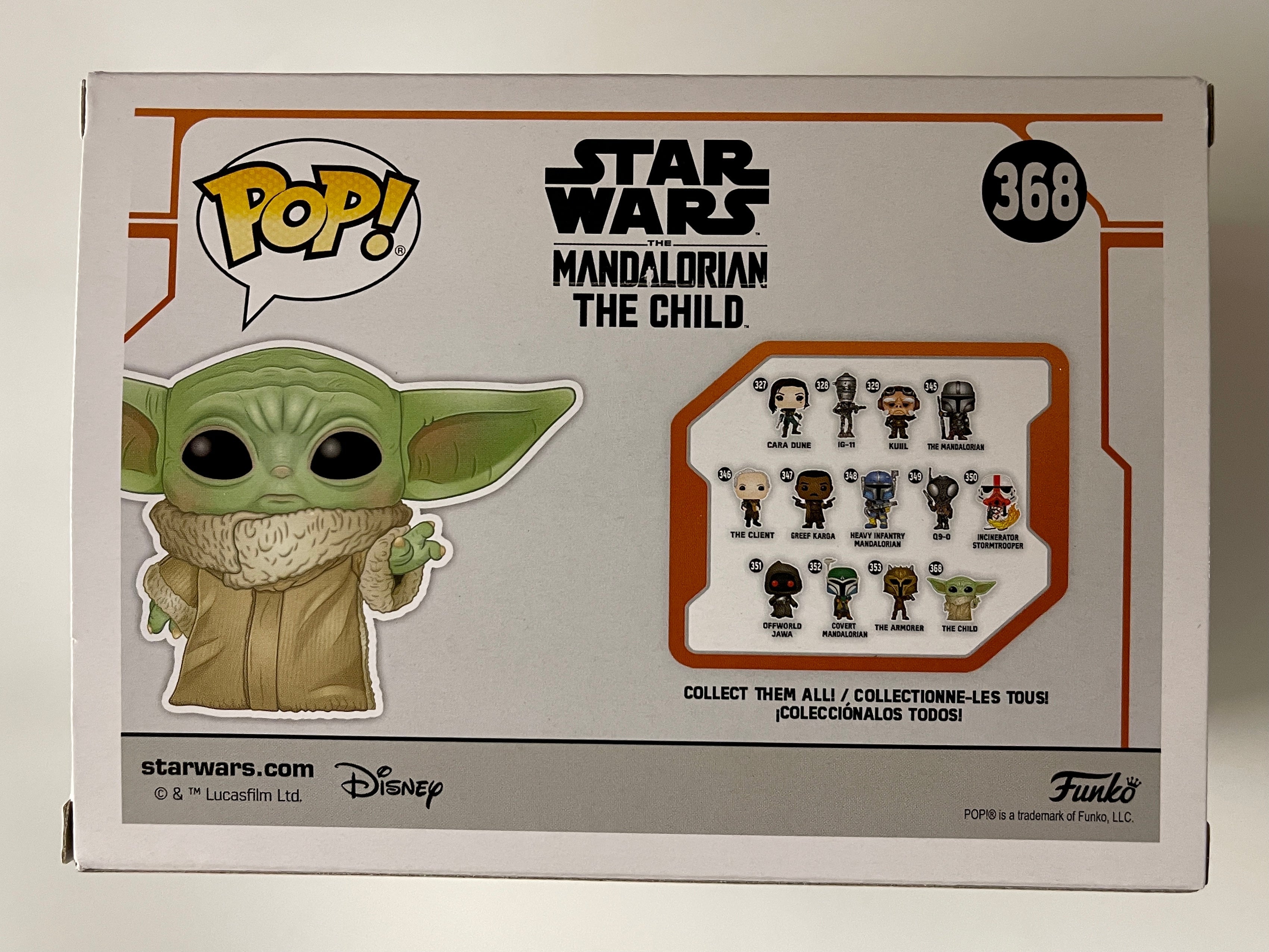 Funko Pop! Star Wars The Child #368 Mandalorian Baby Grogu Yoda