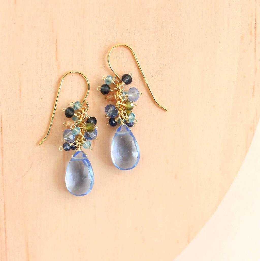 Peridot Quartz Bala Earrings