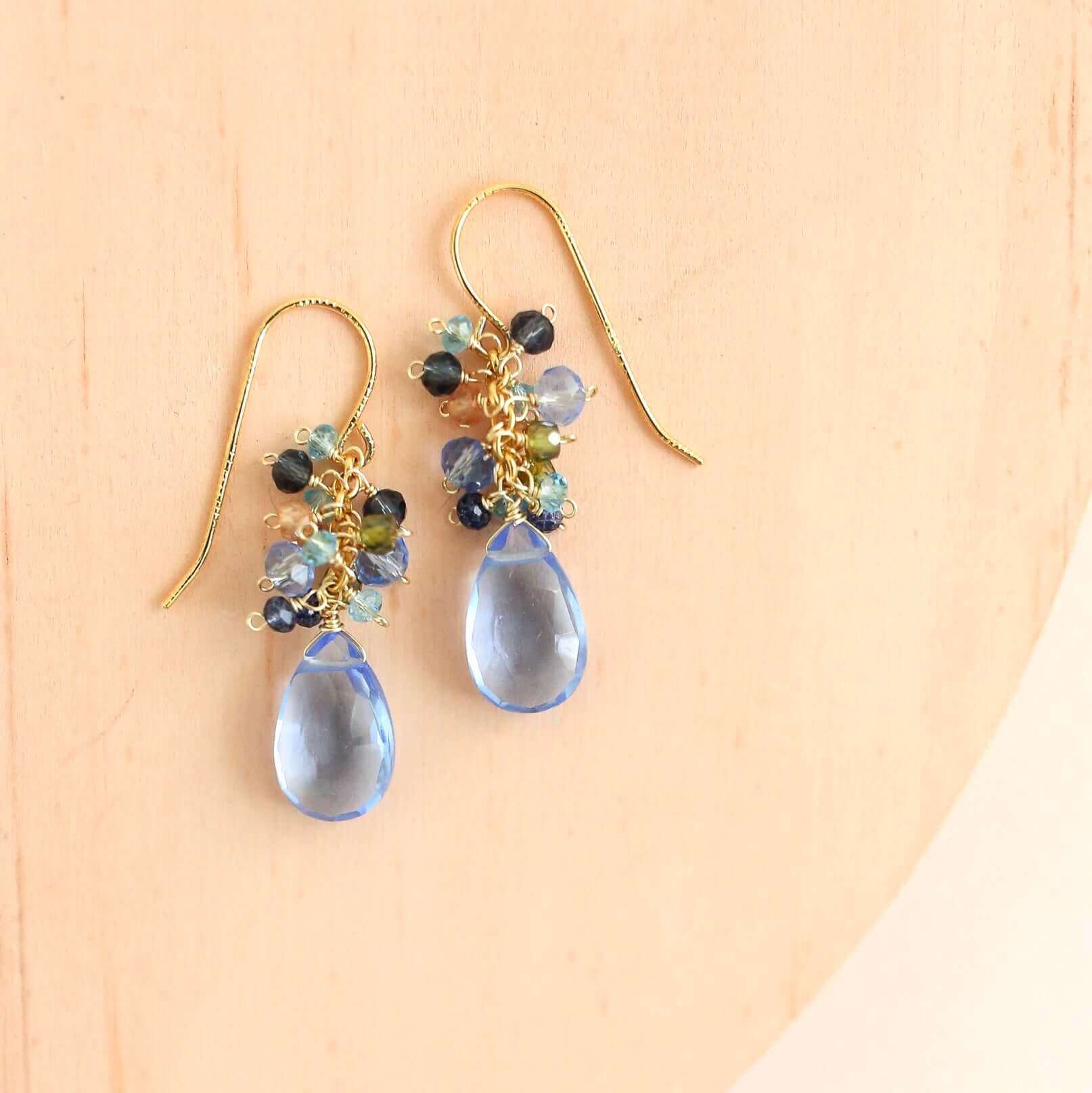Peridot Quartz Bala Earrings
