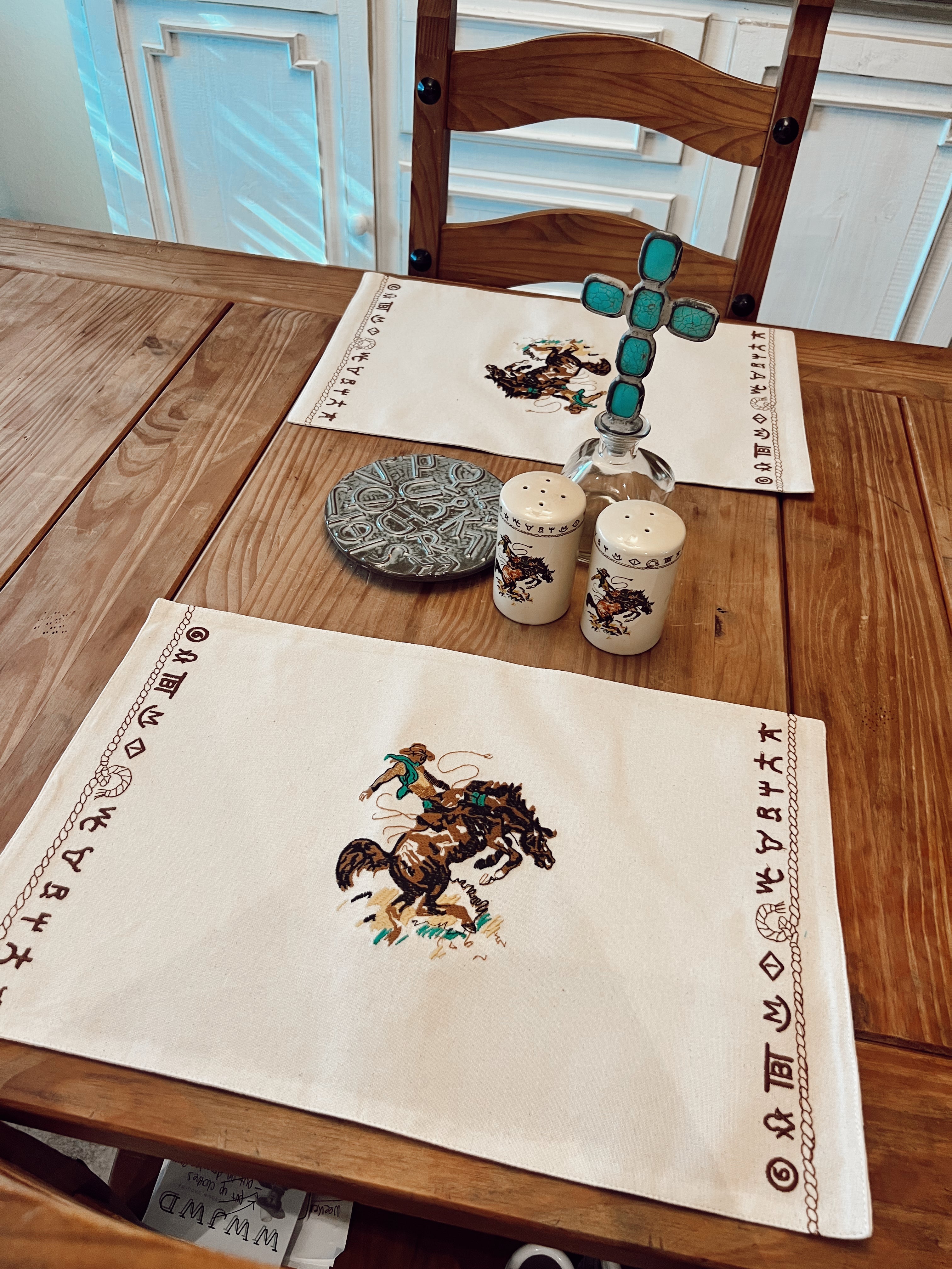 The Bronc Placemat Set of 4