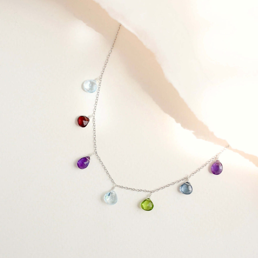 Gold Rainbow Sparkler Necklace