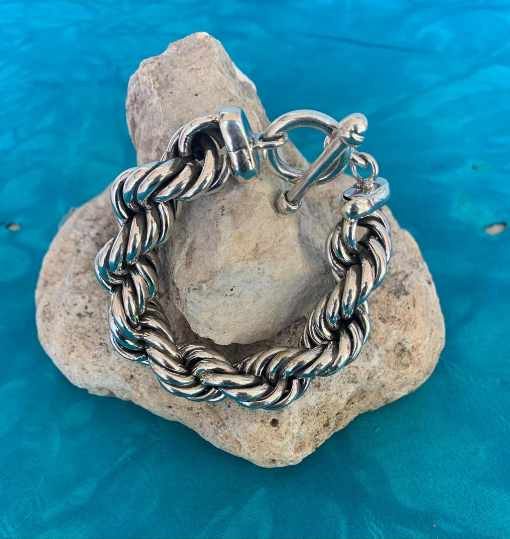 Sterling Silver Twist Bracelet