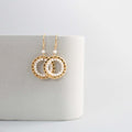 Pearl Mini Halo Earrings