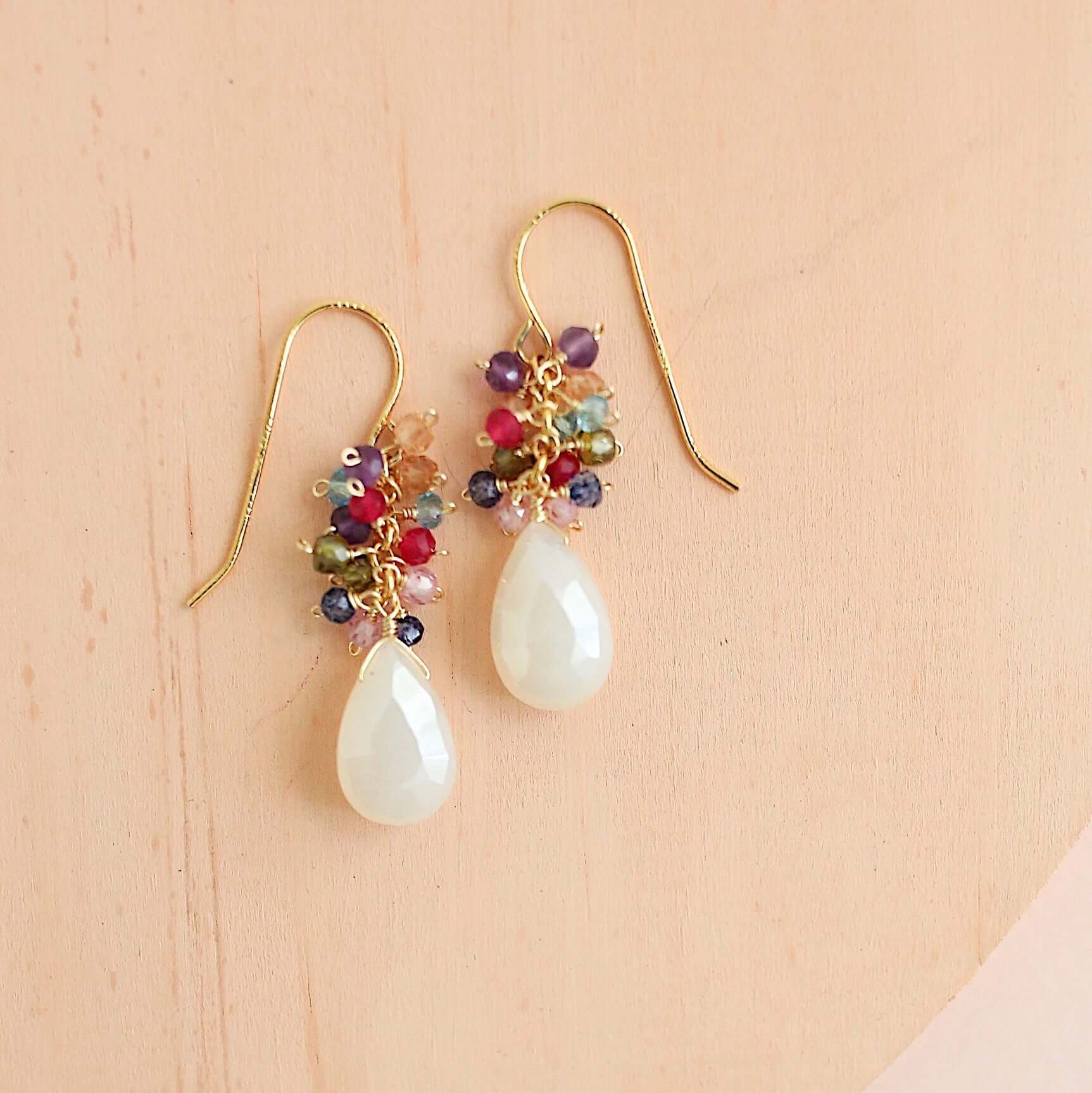 Peridot Quartz Bala Earrings