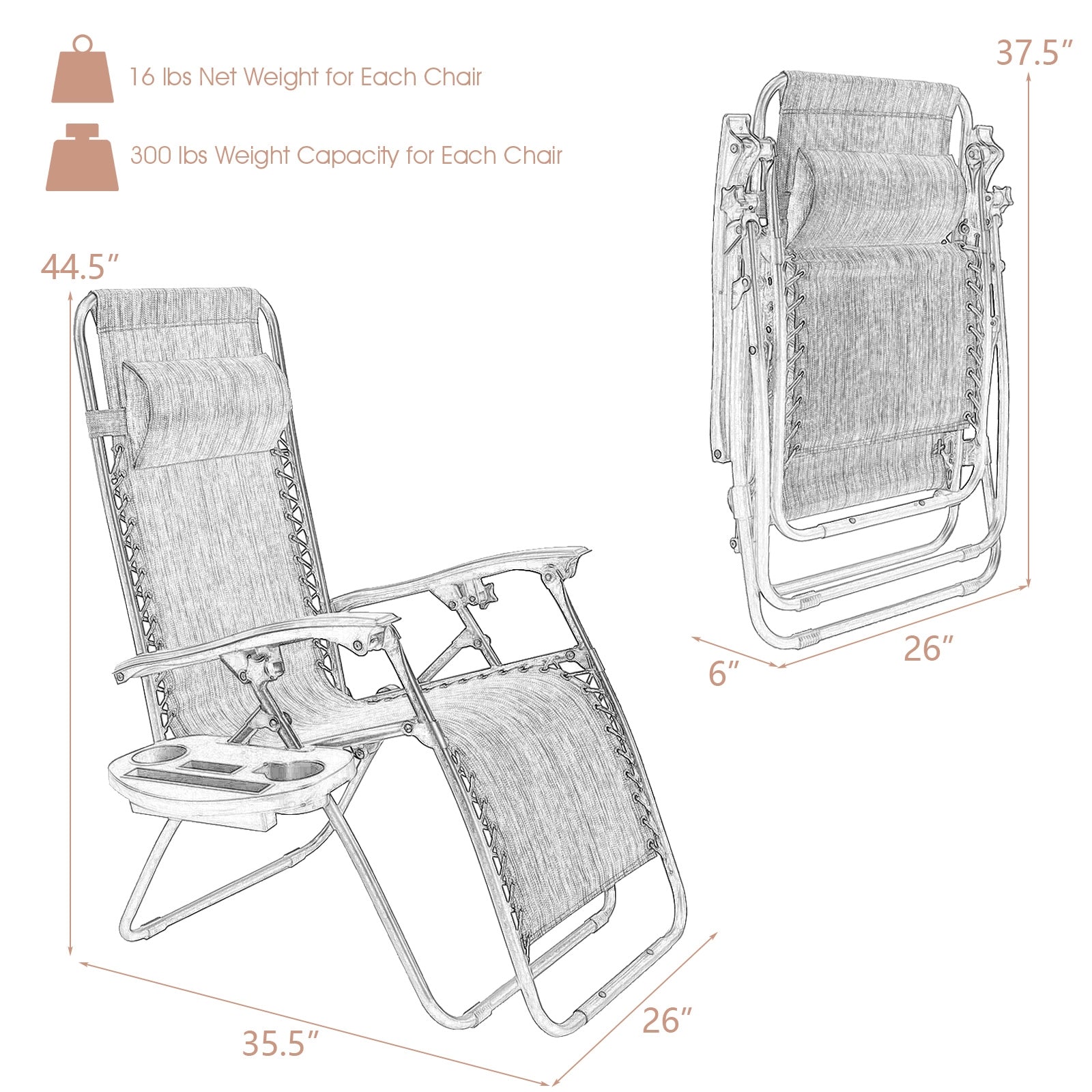 2 Pieces Folding