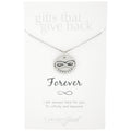 Infinite Strength of Love Pewter Necklace