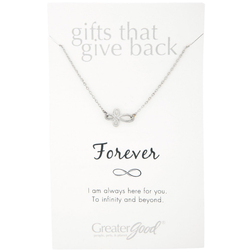 Infinite Strength of Love Pewter Necklace