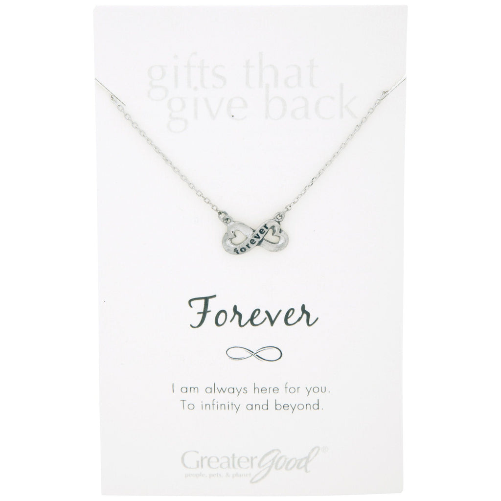 Infinite Strength of Love Pewter Necklace