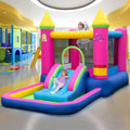 Inflatable Bounce House Cute Princess Bouncy Castle with 520W Blower