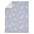Disney Dumbo Sweet Little Baby Light Blue and White Super Soft Sherpa Baby Blanket